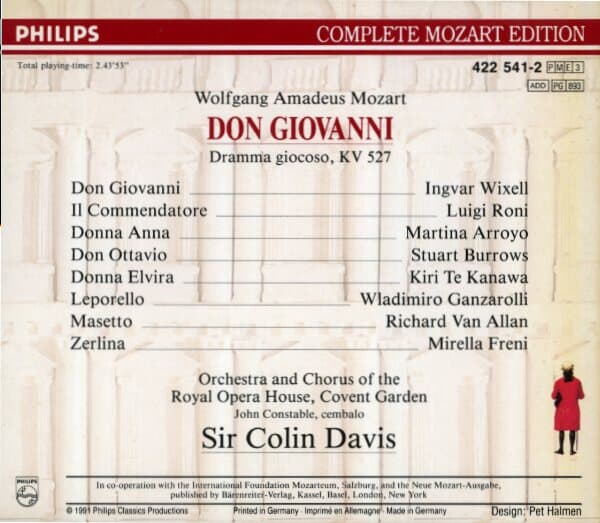 [수입][중고] Don Giovanni / Mozart / Colin Davis