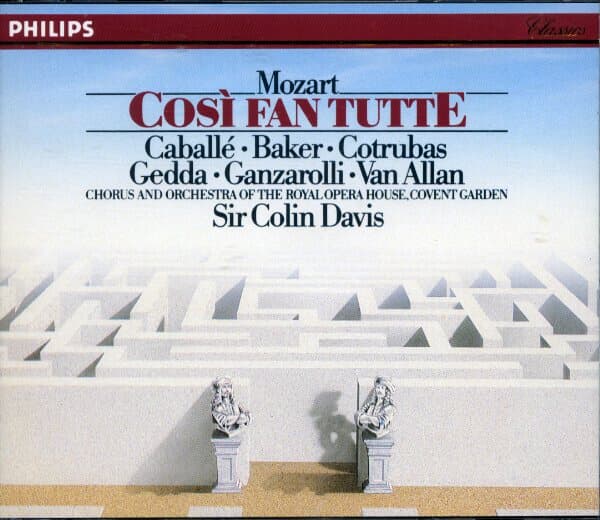 [수입] Cosi Fan Tutte (코지판투테) / Mozart / Colin Davis / Gedda (3CD)