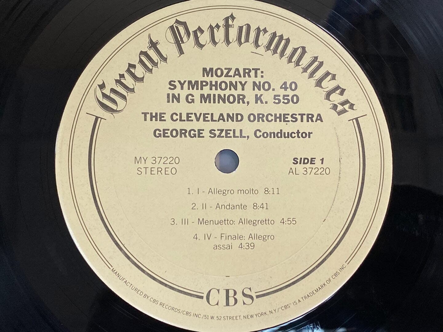 [LP] 조지 셀 - George Szell - Mozart 40th,41st Jupiter Symphonies LP [U.S반]