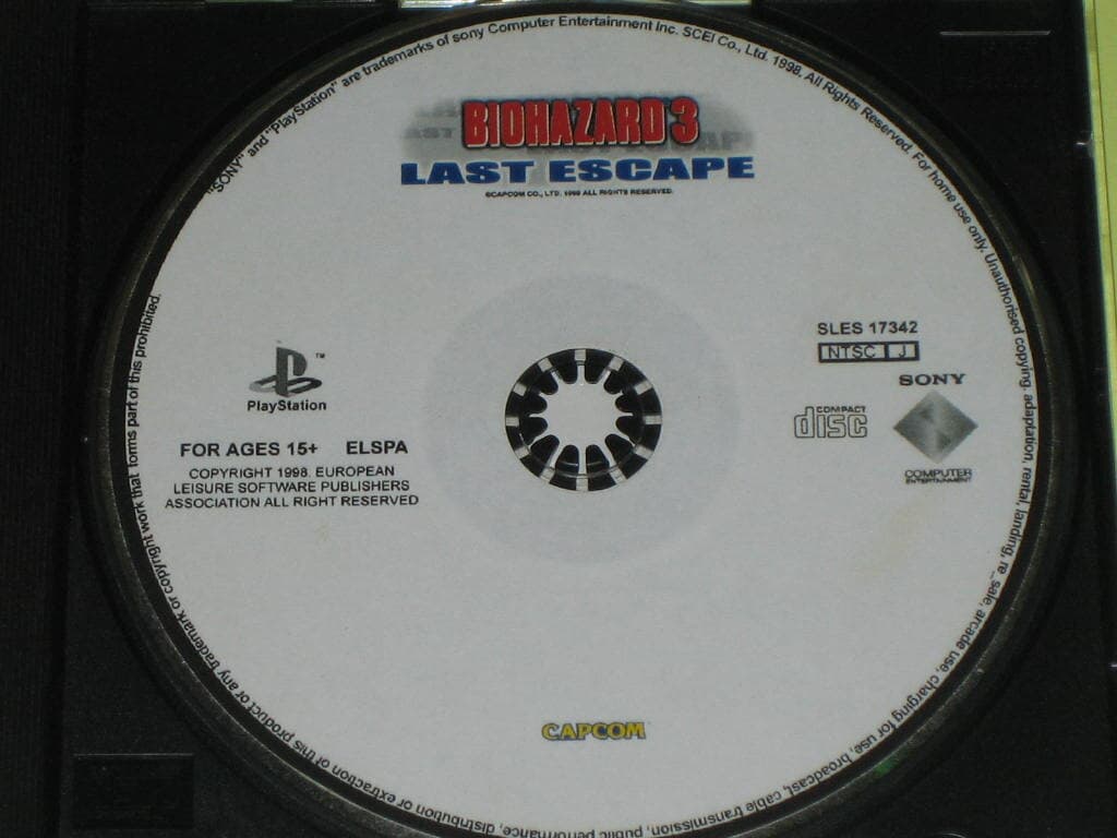 바이오하자드 3: 라스트 이스케이프 BIOHAZARD 3 : LAST ESCAPE  게임CD