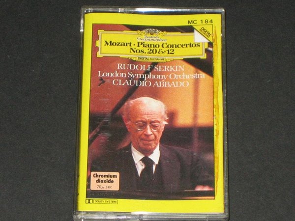 Rudolf Serkin London Symphony Orchestra Claudio Abbado - MOZART: Piano Concertos 카세트테이프