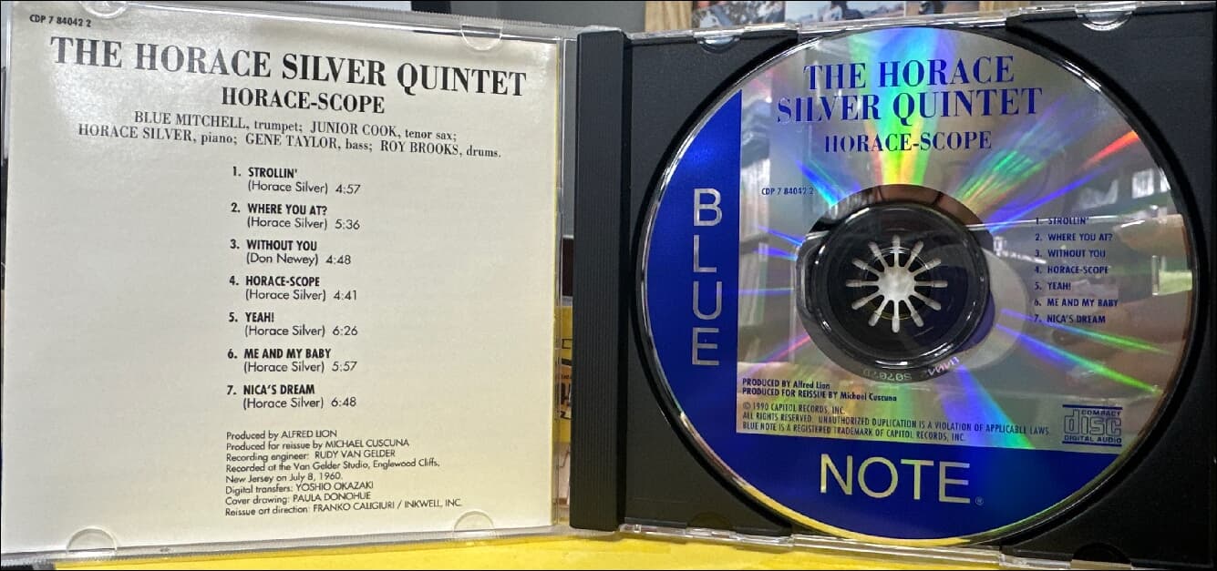 호레이스 실버 퀸텟 (The Horace Silver Quintet) - Horace-Scope (Canada발매)