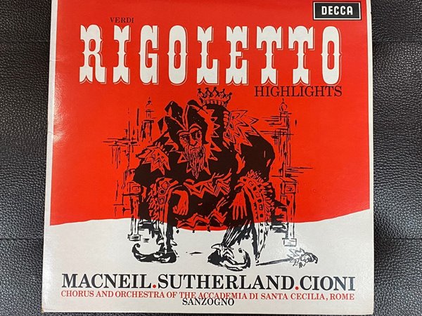 [LP] 코넬 맥닐 - Cornell MacNeil - Verdi Rigoletto - Highlights LP [성음-라이센스반]