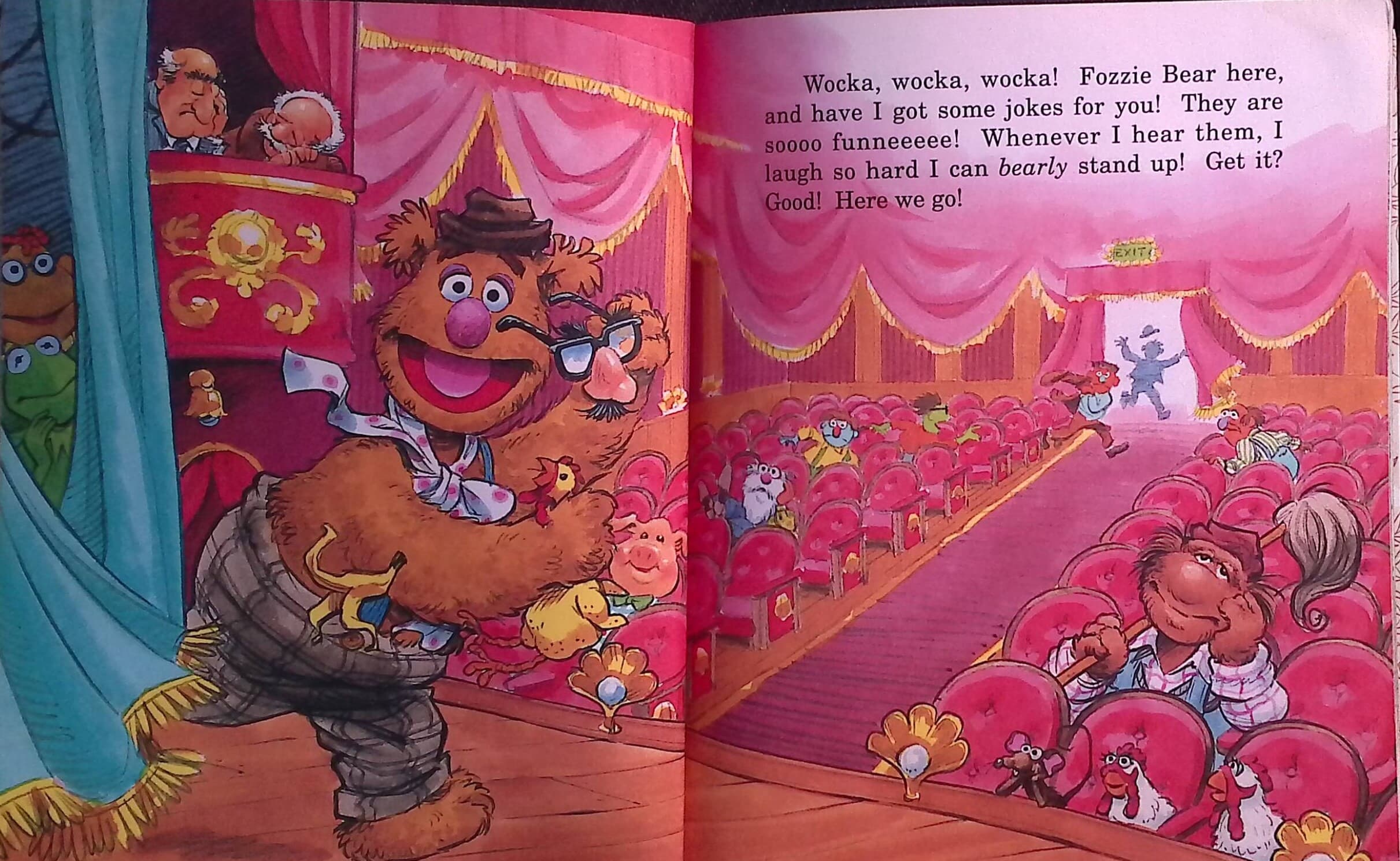 Fozzie's Funnies: A Book of Silly Jokes and Riddles (A Little Golden Book) Hardcover