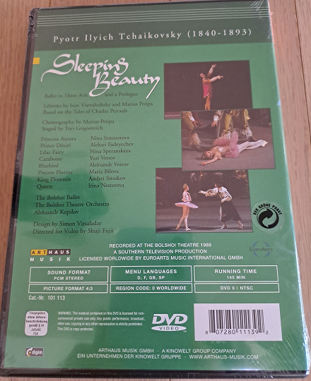 차이코프스키 : 잠자는 숲속의 미녀 (Tchaikovsky : Sleeping Beauty) (지역코드1)(DVD) - Bolshoi Ballet