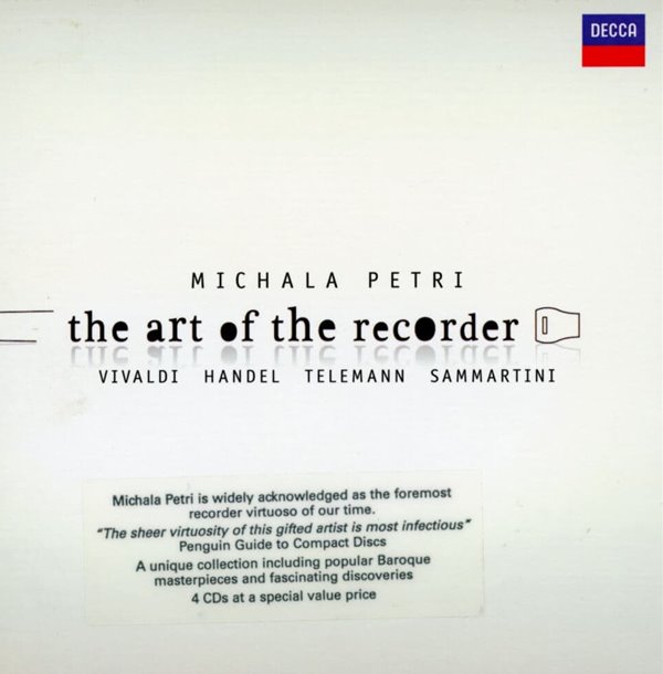 미칼라 페트리 - Michala Petri - The Art Of The Recorder (Vivaldi, Handel, Telemann...) 4Cds [Box] [E.U발매]