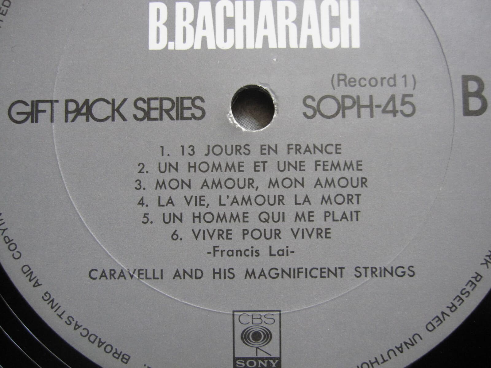 LP(수입) Francis Lai & B.Bacharach - 퍼시 페이스/카라벨리(Box 2LP)