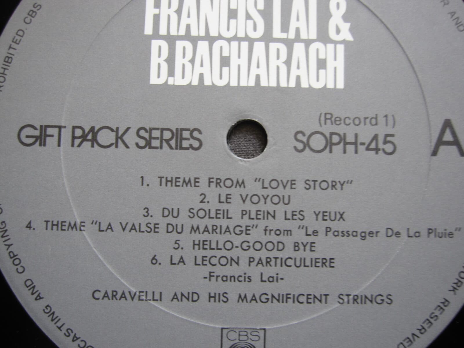 LP(수입) Francis Lai & B.Bacharach - 퍼시 페이스/카라벨리(Box 2LP)