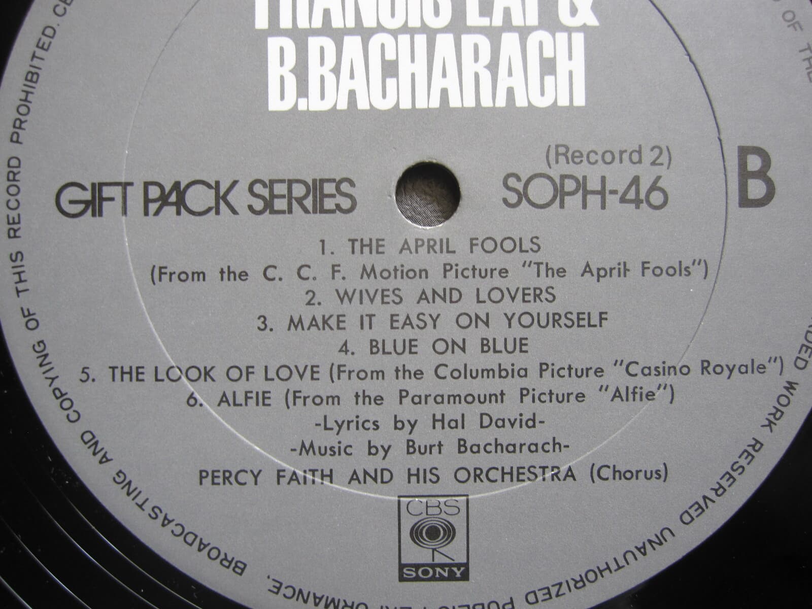 LP(수입) Francis Lai & B.Bacharach - 퍼시 페이스/카라벨리(Box 2LP)