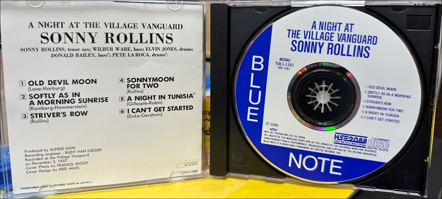 소니 롤린스 (Sonny Rollins) - A Night At The Village Vanguard(일본발매) 