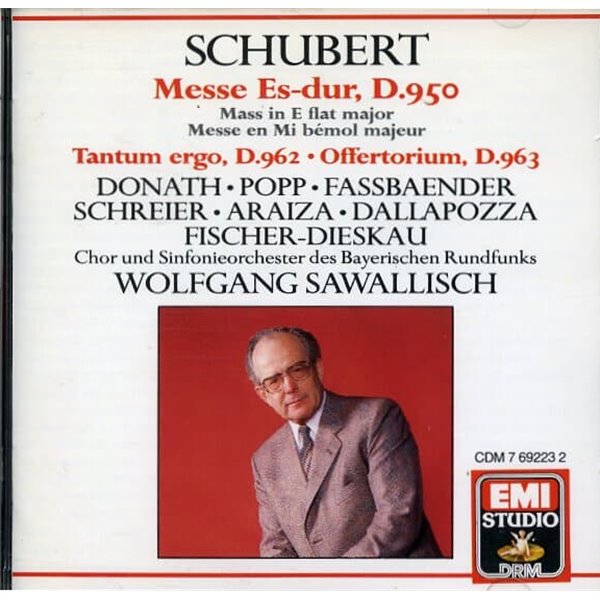 [수입] Schubert - Messe D.950 / Sawallisch / Schreier / Araiza / Dieskau