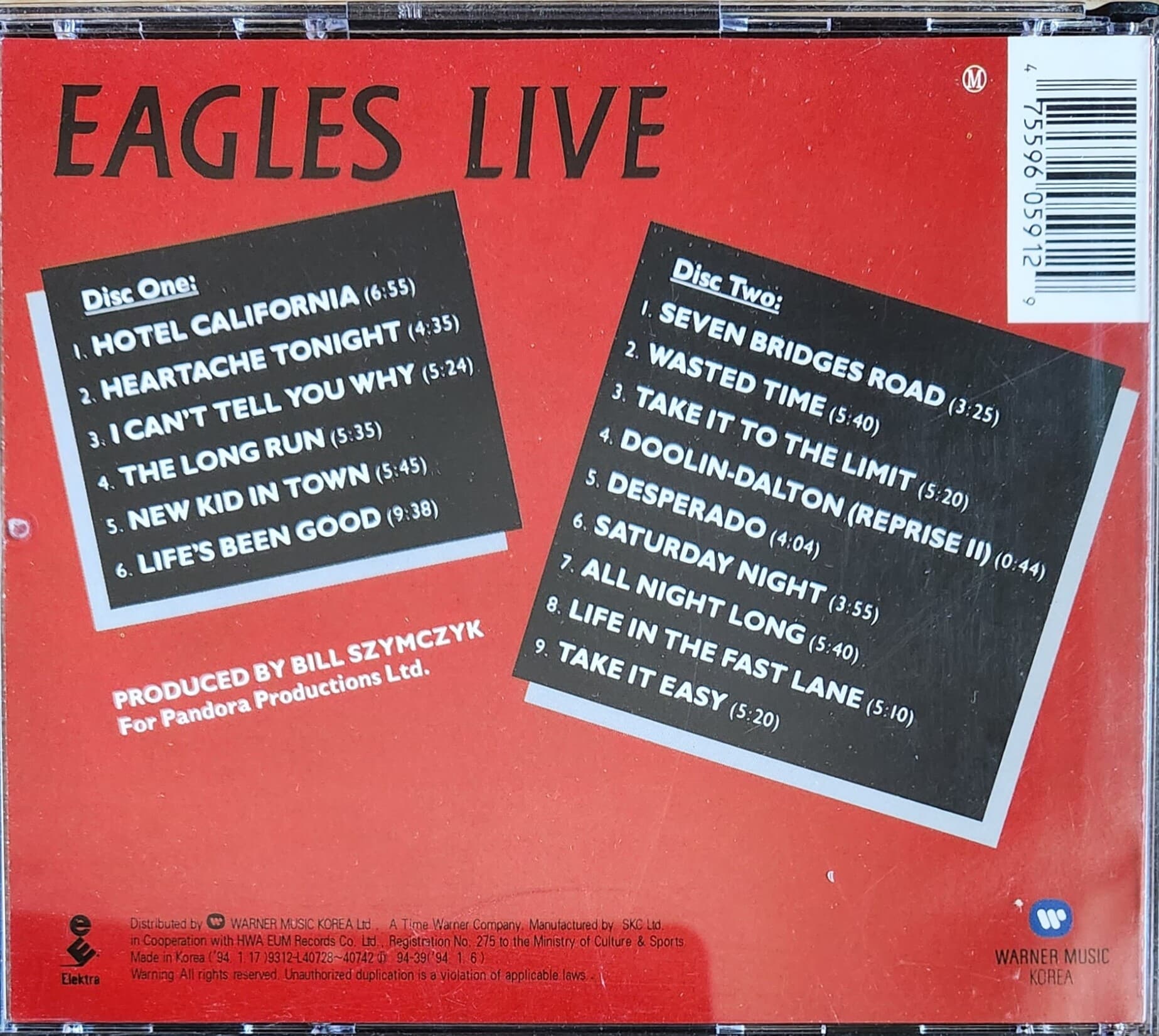 [중고샵] Eagles - Live 2CD - 예스24