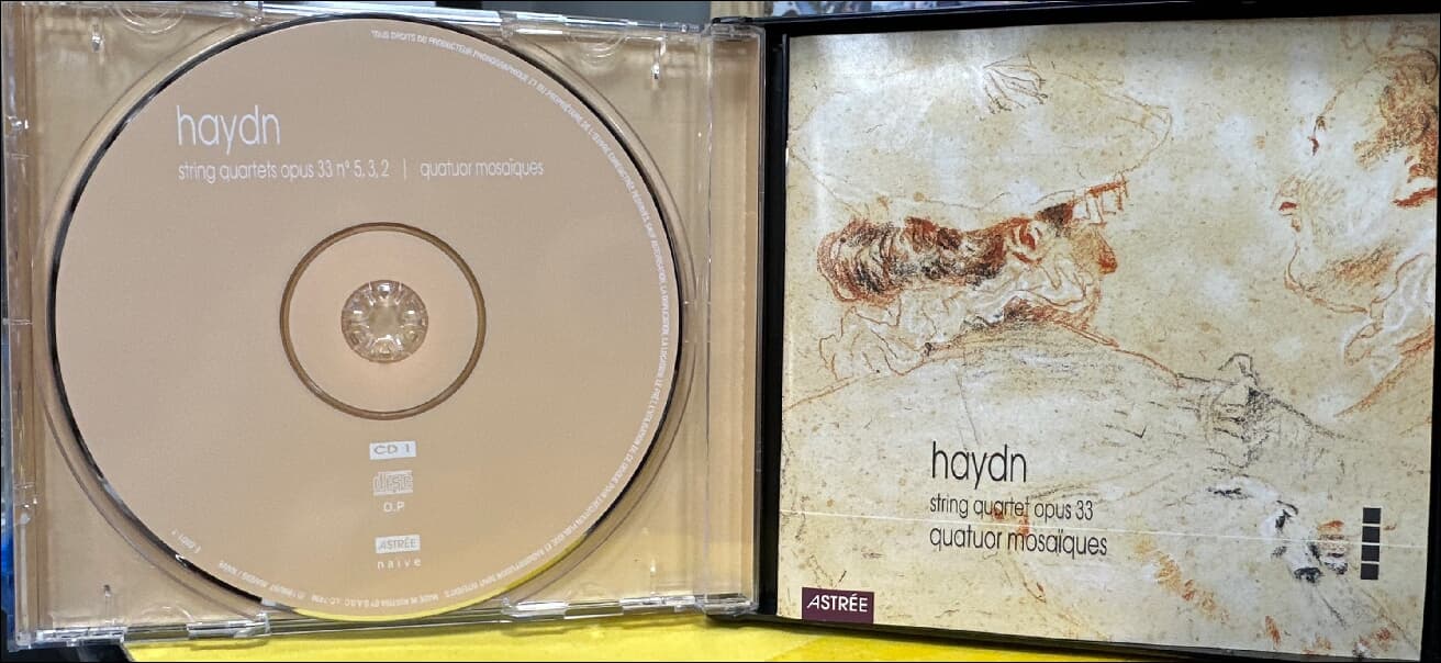 Haydn : String Quartets Opus 33 (현악 사중주 작품 33) - 모자이크 4중주단 (Quatuor Mosaiques)(2cd) (유럽발매)