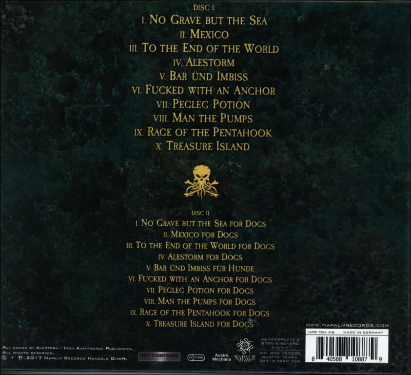 앨러스톰 (Alestorm) - No Grave But The Sea (2cd)(독일발매)