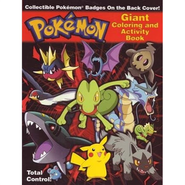 Pokemon Giant Coloring &amp; Activity Books: Total Control Perfect Paperback