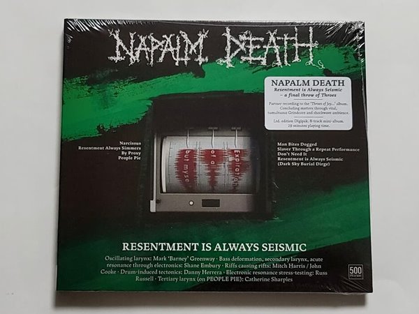 (미개봉 수입 신품 한정반) Napalm Death (네이팜 데스) - Resentment Is Always Seismic - A Final Throw Of Throes