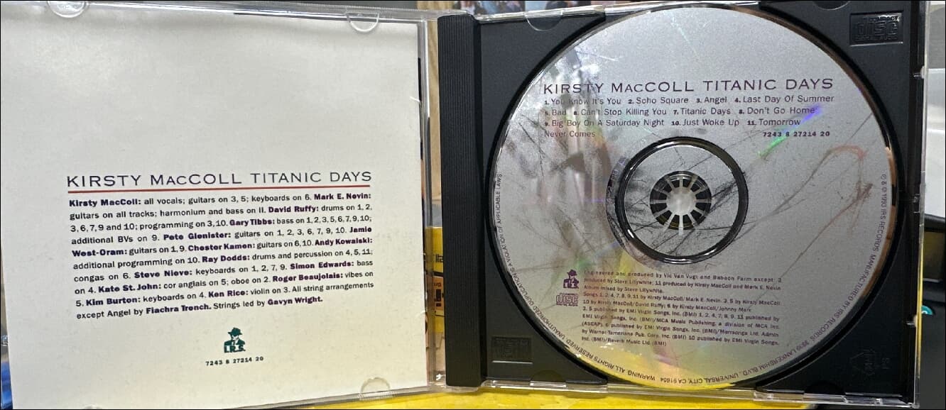 커스티 맥콜 (Kirsty MacColl) - Titanic Days(US발매)