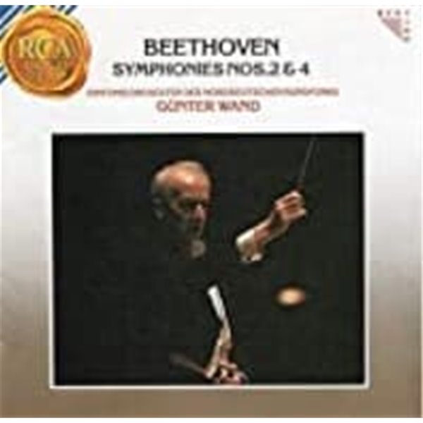 Gunter Wand / 베토벤 : 교향곡 2, 4번 (Beethoven : Symphony No.2 &amp; 4) (일본수입/BVCC5008)