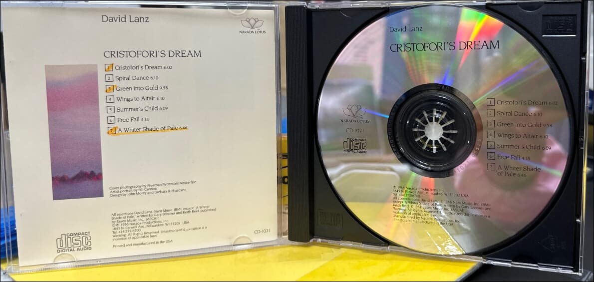 데이빗 란츠 (David Lanz) - Cristofori's Dream (US발매)