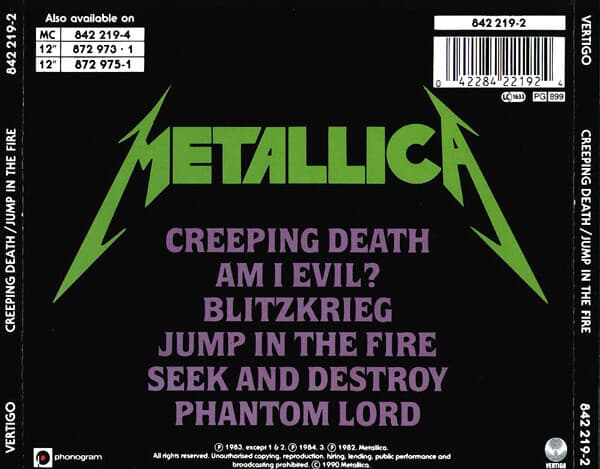 Metallica (메탈리카) - Creeping Death / Jump In The Fire