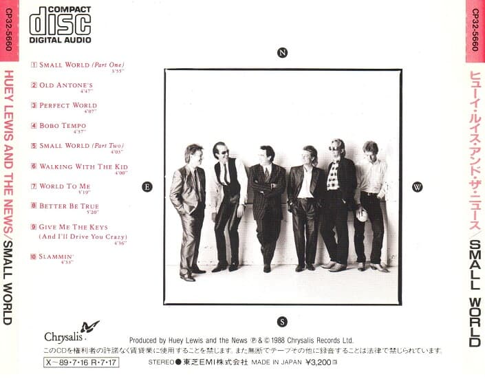 [일본반] Huey Lewis & The News - Small World