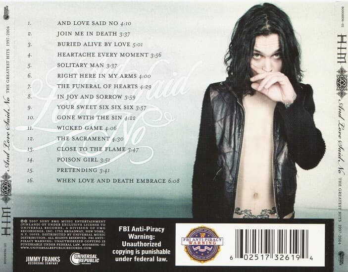 [수입] HIM - And Love Said No : The Greatest Hits 1997-2004 