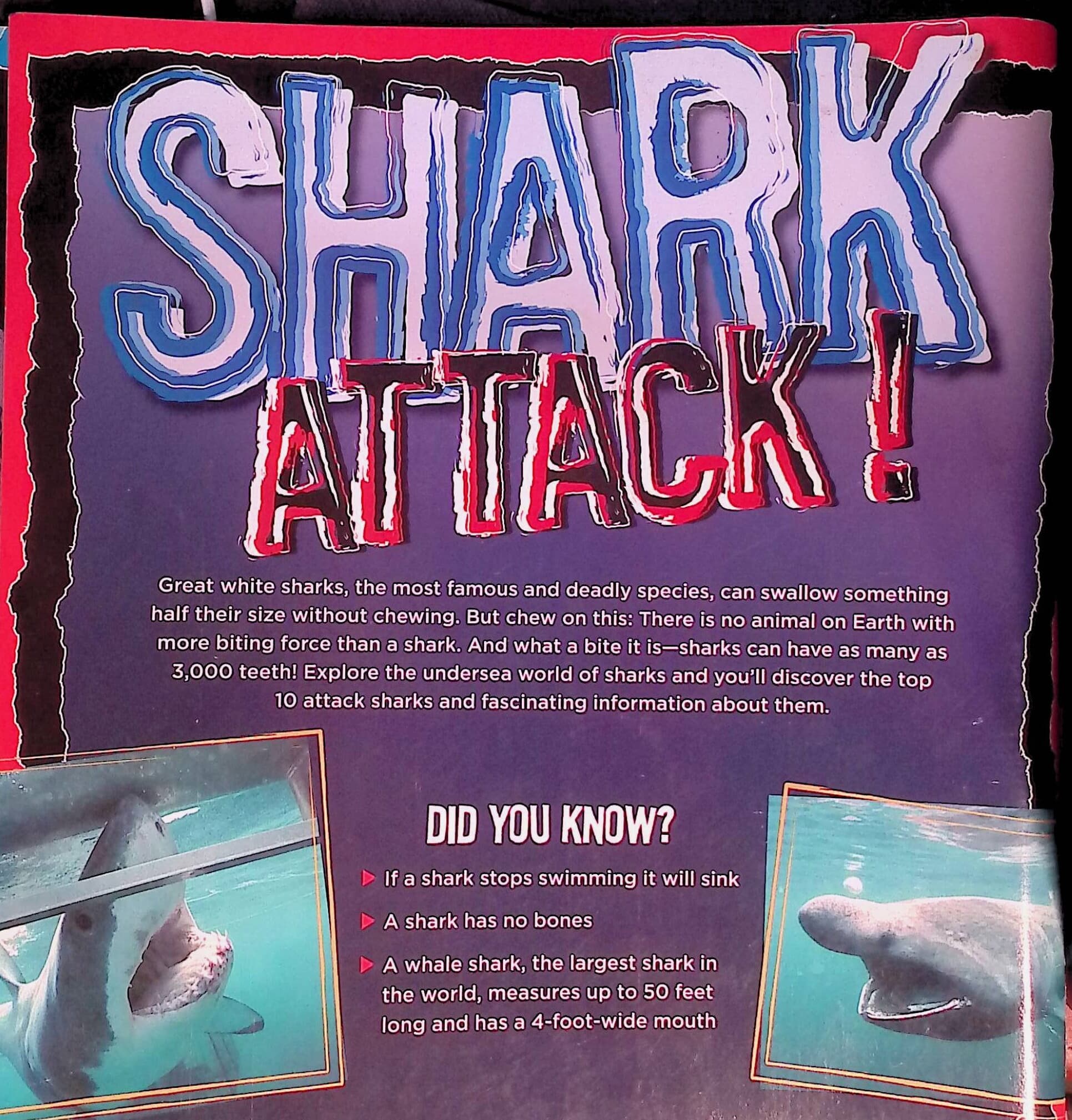 Shark Attack! Top 10 Attack Sharks (Discovery Channel) Paperback