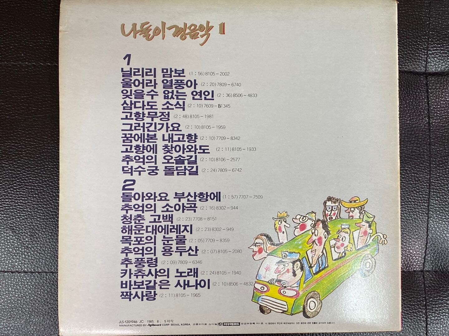 [LP] 나들이 경음악 제1집 - 닐리리 맘보 LP [지구-JLS-1201946]