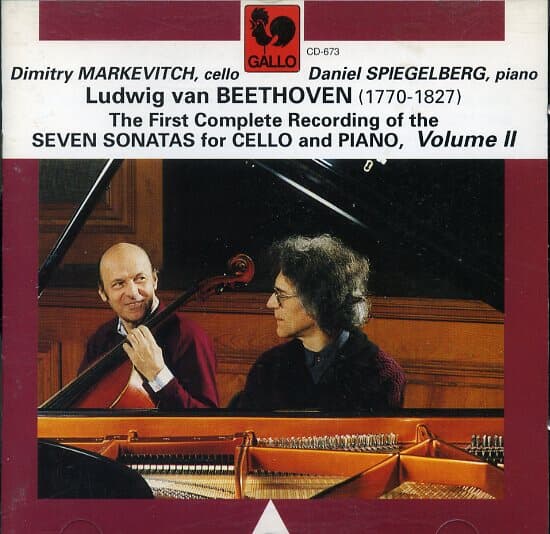 [수입] Beethoven Seven Sonatas for Cello & Piano Vol.II - Markevitch / Spiegelberg