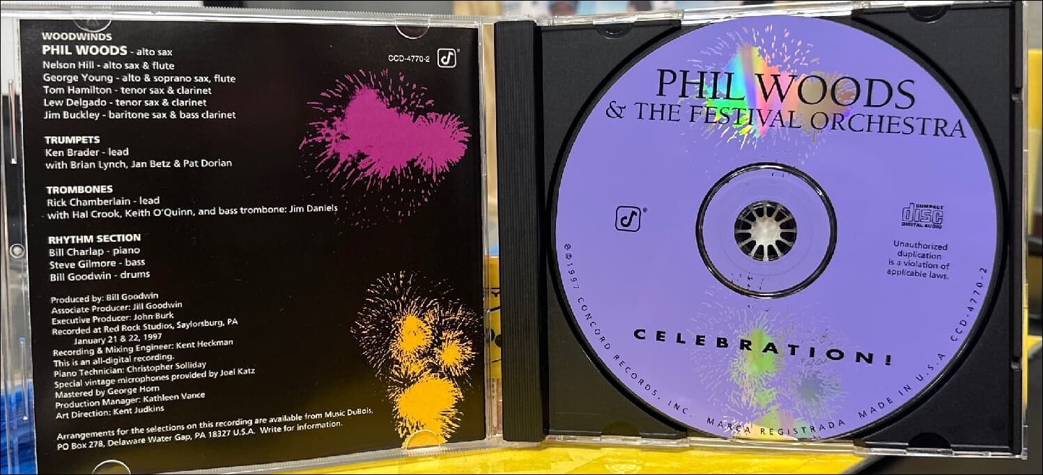필 우즈 (Phil Woods) & The Festival Orchestra - Celebration(US발매)