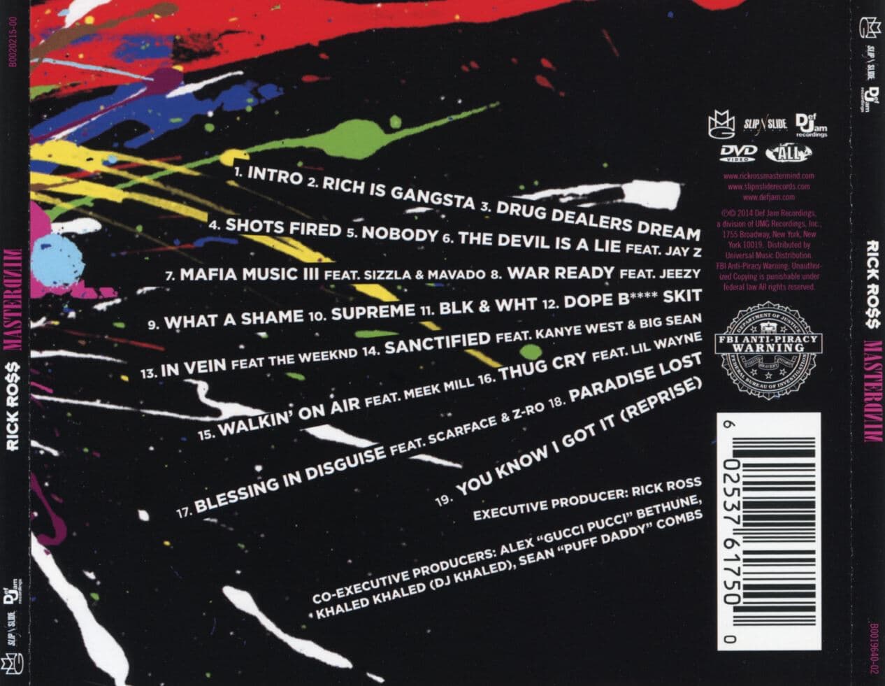 릭 로스 - Rick Ross - Mastermind 2Cds [CD+DVD Deluxe Edition] [U.S발매]