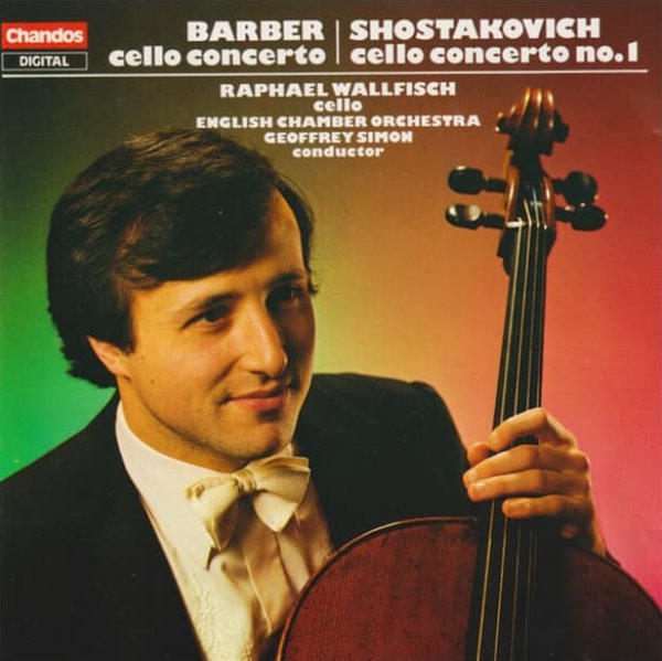 쇼스타코비치 (Shostakovich) , 바버 (Barber) : Cello Concerto No.1 - 발피쉬 (Raphael Wallfisch), 사이먼 (Geoffrey Simon) (UK발매)