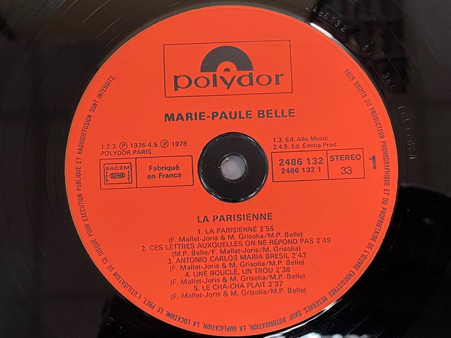 [LP] 마리-폴 벨 - Marie-Paule Belle - Privilege LP [프랑스반]