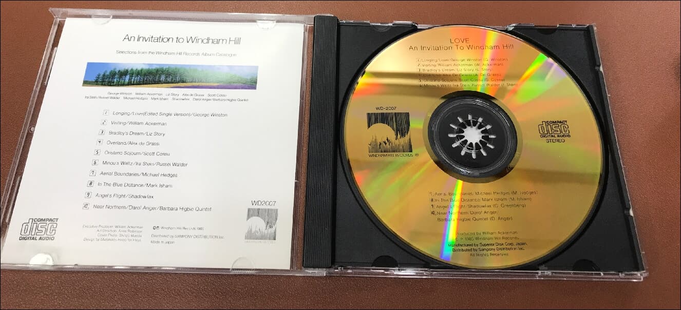 윈드햄 힐 세계로의 초대 2집 - An Invitation to Windham Hill Vol.2 - V.A (일본발매) (gold cd)