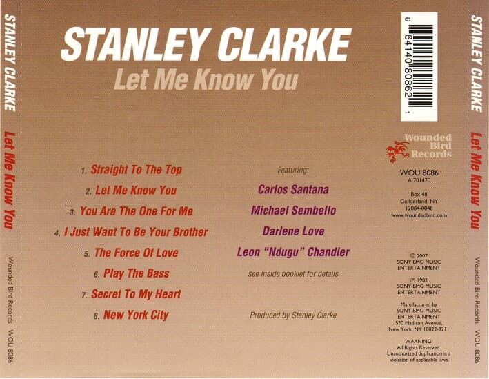 [수입] Stanley Clarke - Let Me Know You