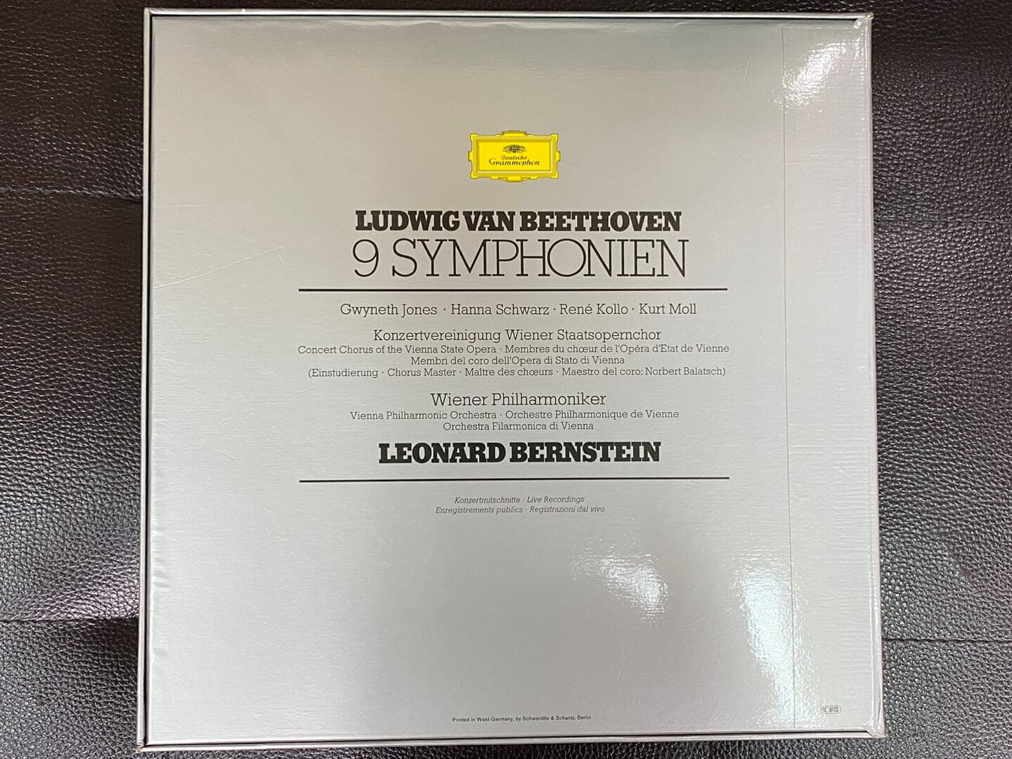 [LP] 레너드 번스타인 - Leonard Bernstein - Beethoven 9 Symphonien 8Lps [Box] [독일반]