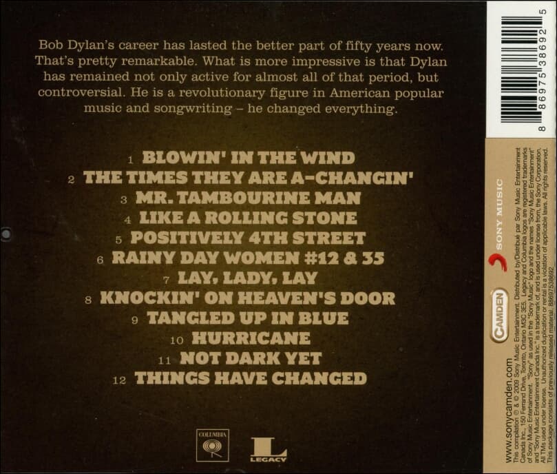 밥 딜런 (Bob Dylan) - The Collection (유럽발매)