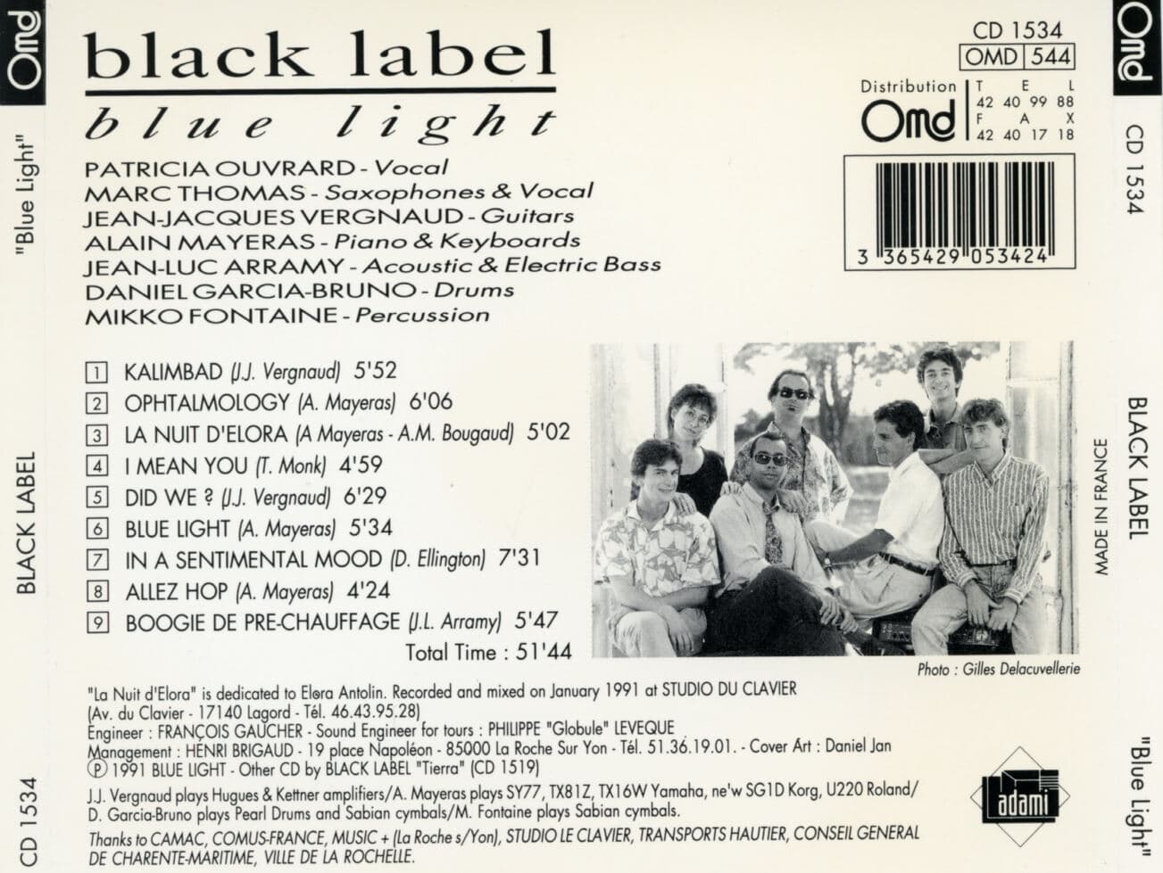 블랙 라벨 - Black Label - Blue Light [프랑스발매]
