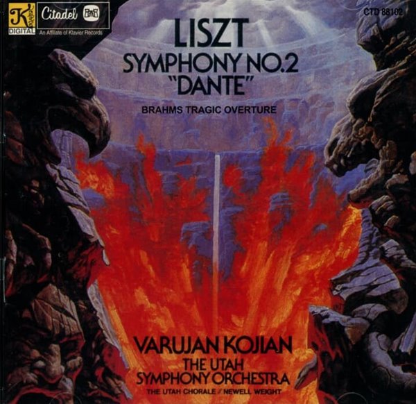 Liszt : Dante Symphony (단테 심포니) , Tragic Overture (비극 서곡) -  코지안 (Varujan Kojian)  (US발매)