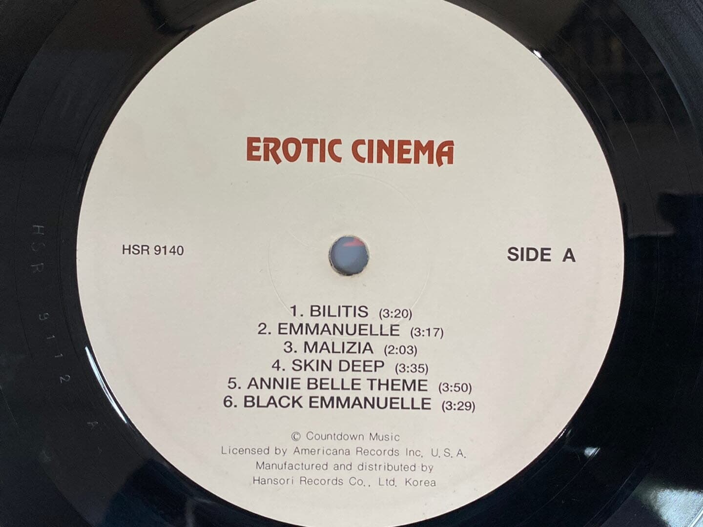 [LP] 에로틱 시네마 - Erotic Cinema LP [한소리-라이센스반]