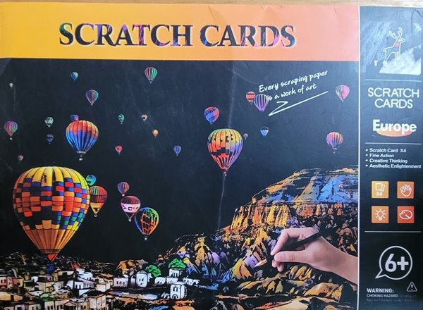 SCRATCH CARDS Europe (4 sheets)ㅡ&gt; 발행년도 확실치 않음!