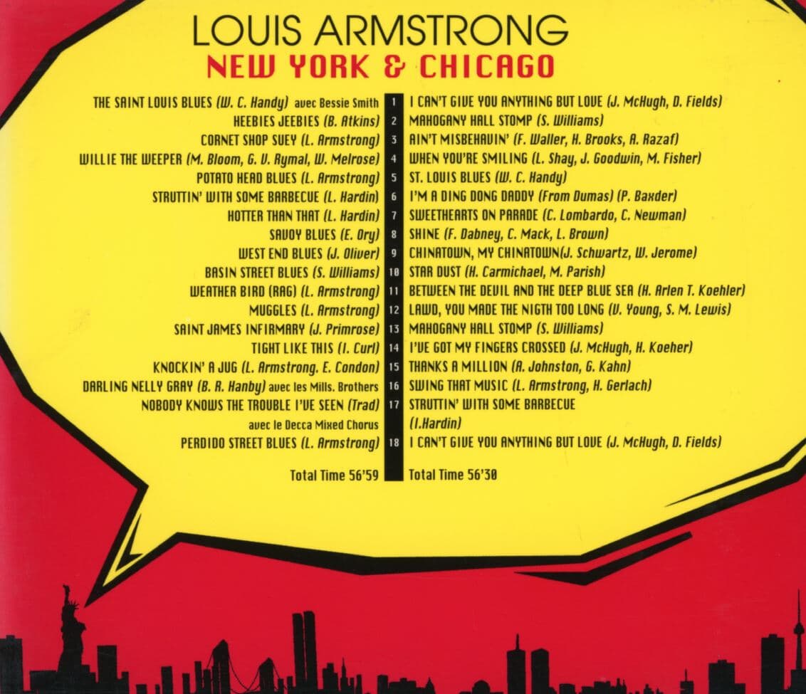 루이 암스트롱 - Louis Armstrong New York & Chicago 2Cds