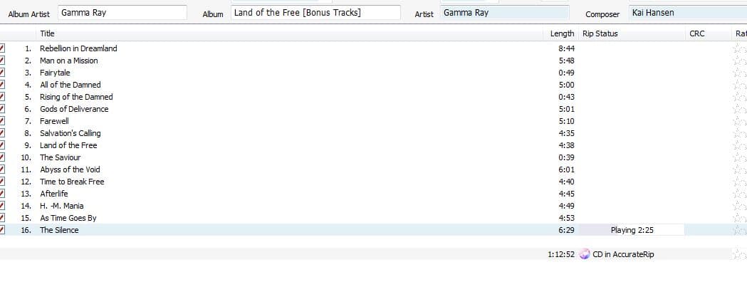 감마 레이 - Gamma Ray - Land Of The Free [디지팩] [E.U발매]
