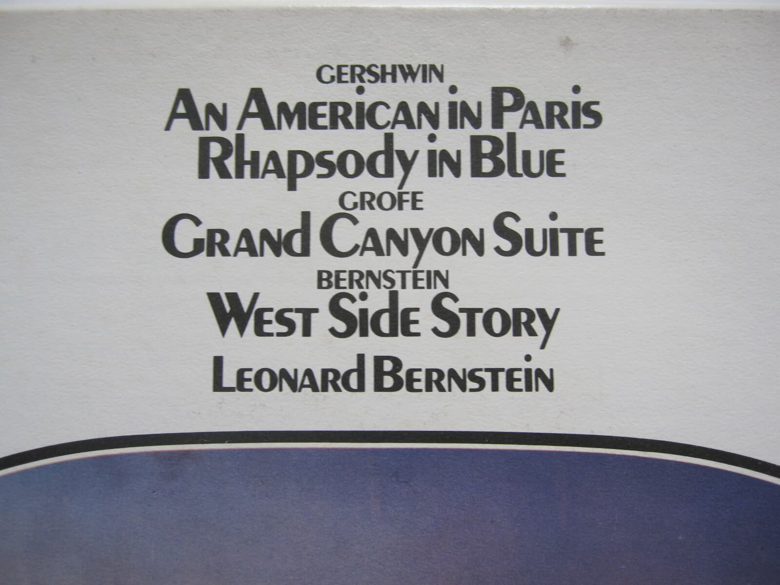 LP(수입) 거쉰: 파리의 미국인, 랩소디 인 블루,웨스트 사이드 스토리 - 번스타인 /콜럼비아 교향악단 