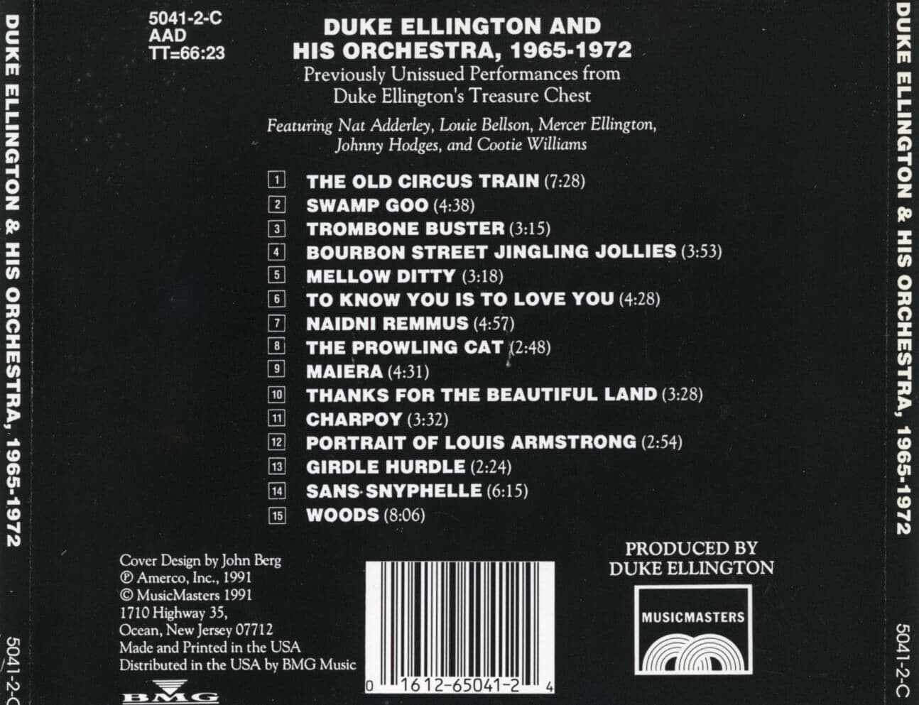 듀크 엘링턴 - Duke Ellington - Never-Before-Released Recordings (1965-1972) [U.S발매]