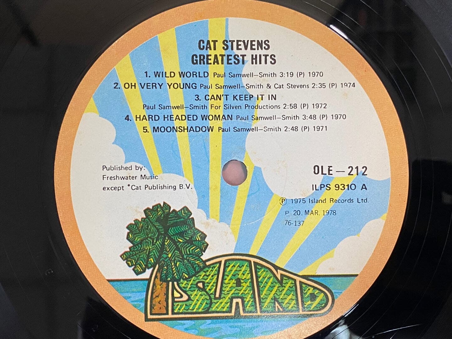 [LP] 캣 스티븐스 - Cat Stevens - Greatest Hits LP [오아시스-라이센스반]