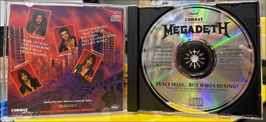 메가데스 (Megadeth) - Peace Sells... But Who's Buying?(US발매)