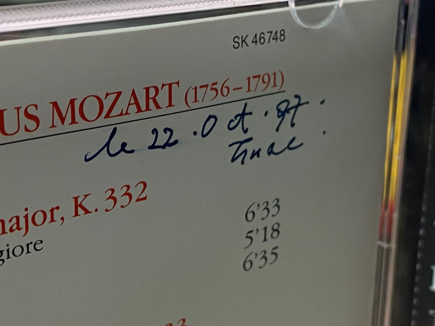 안드레아스 헤플리거 - Andreas Haefliger - Mozart Piano Sonatas F Major K.332,B Flat Major K.333 [홀랜드발매]