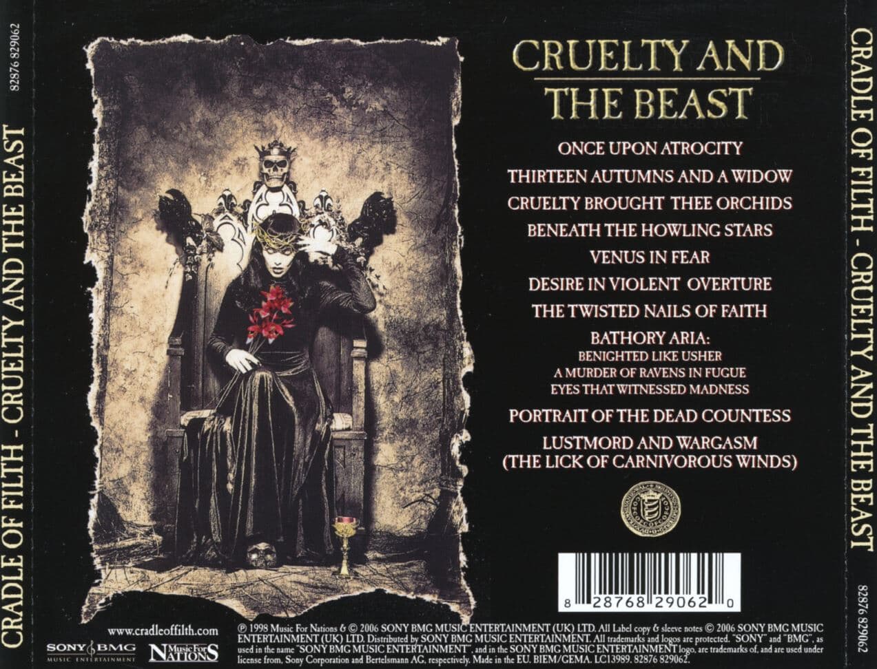 크레이들 오브 필스 - Cradle Of Filth - Cruelty And The Beast [E.U발매]