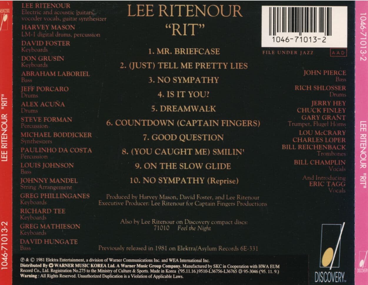 리 릿나워 - Lee Ritenour - Rit